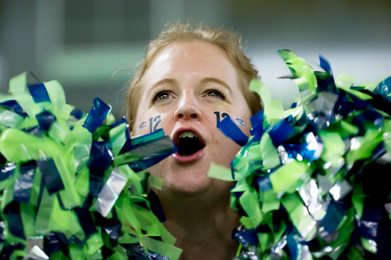 Seattle fans cheer during the final drive.