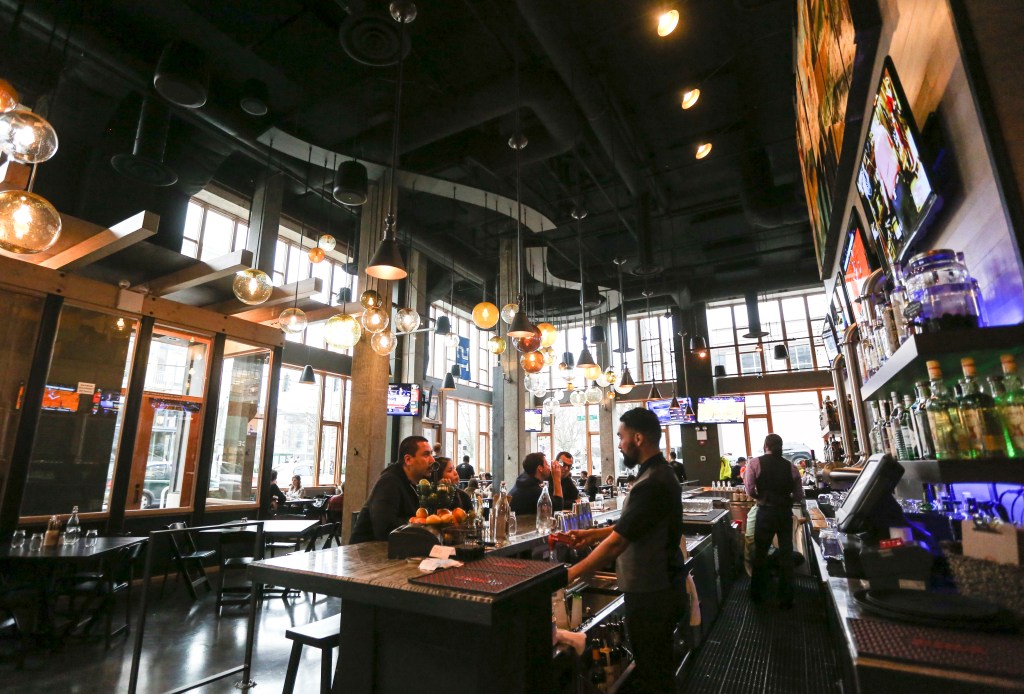 Twenty beers on tap.