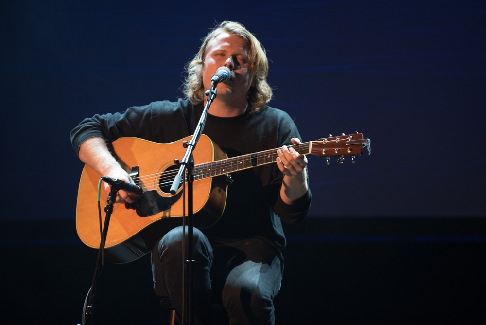 After the lineup announcement, Ty Segall soothed our happy souls with some acoustic melodies. Photo by Morgen Schuler.