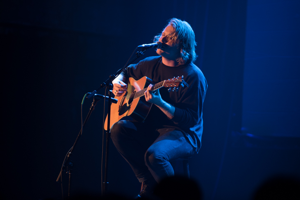 After the lineup announcement, Ty Segall soothed our happy souls with some acoustic melodies. Photo by Morgen Schuler.