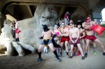 These gents stop by the ever-popular Fremont Troll for a photo op.