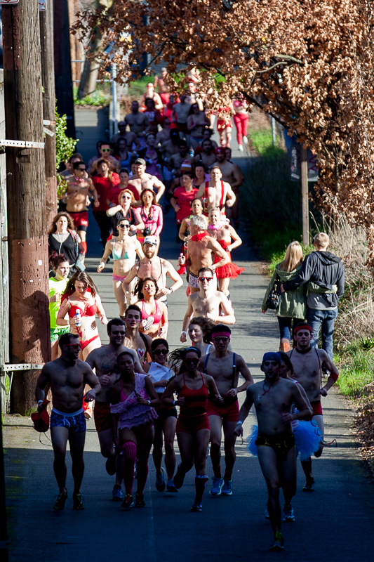  Ready to run. Photo by Jeremy Dwyer-Lindgren Flowers, chocolates, and cards might