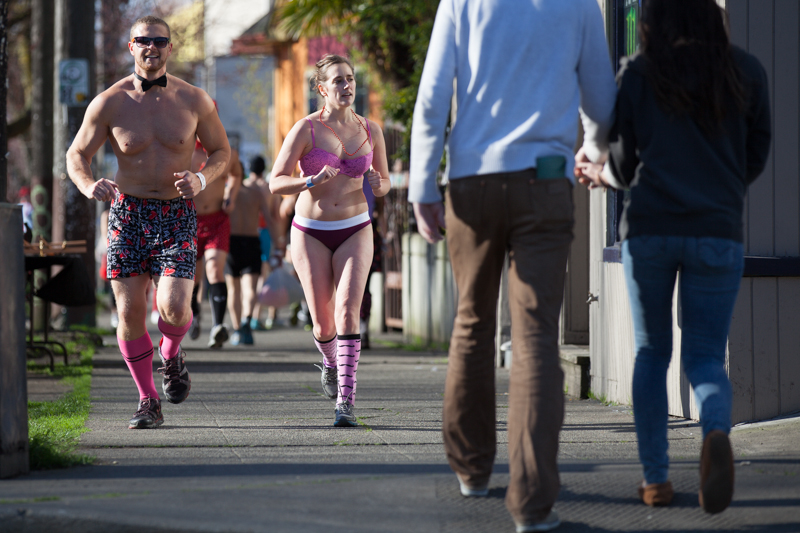  Ready to run. Photo by Jeremy Dwyer-Lindgren Flowers, chocolates, and cards might
