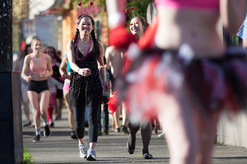  Ready to run. Photo by Jeremy Dwyer-Lindgren Flowers, chocolates, and cards might