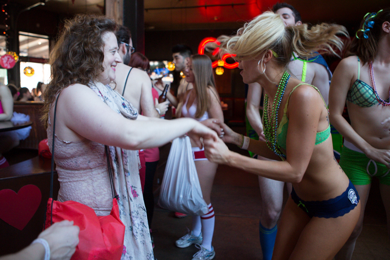  Ready to run. Photo by Jeremy Dwyer-Lindgren Flowers, chocolates, and cards might