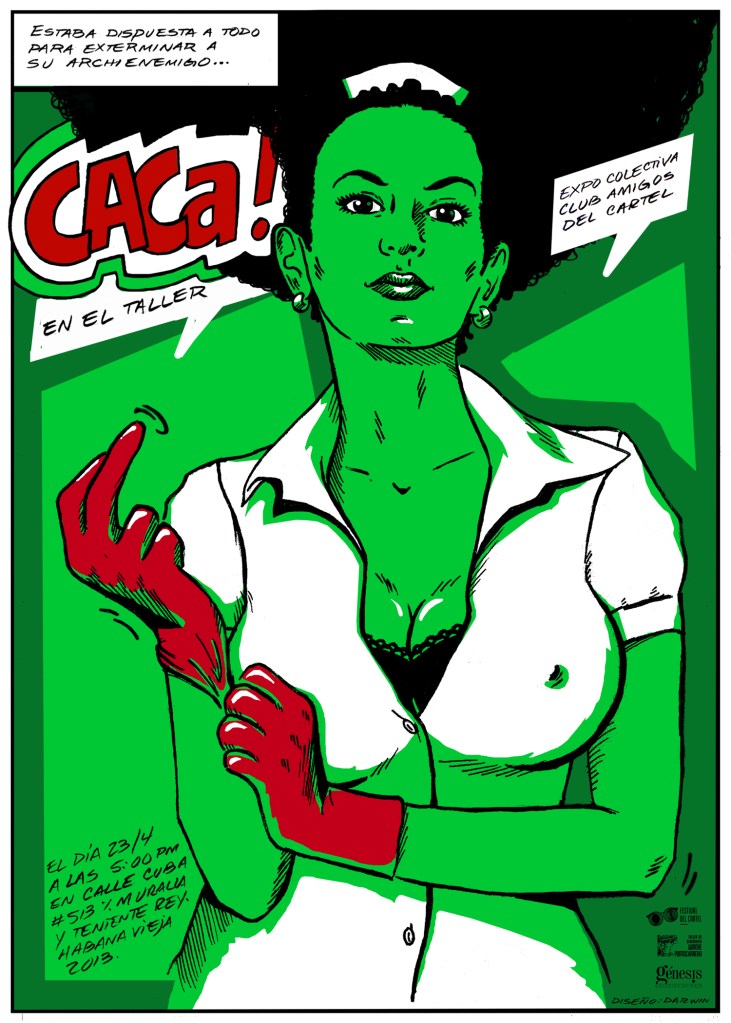 Posters by Molano, left, and Darwin Fornes are more vibrant than their forebears’.