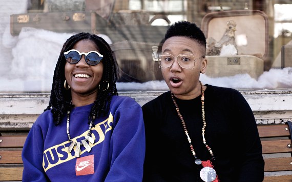 Catherine Harris-White (left) and Stasia Irons of THEESatisfaction.