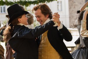 Caroline (Herzsprung) has eyes for Schiller (Stetter).