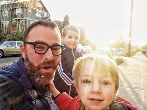 Josh Henderson and his boys.