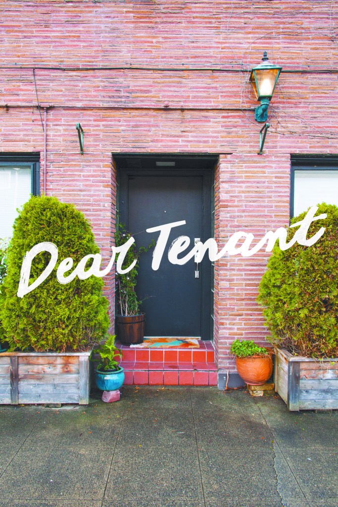 An entrance to an apartment at the Beachwood Apartments in West Seattle.