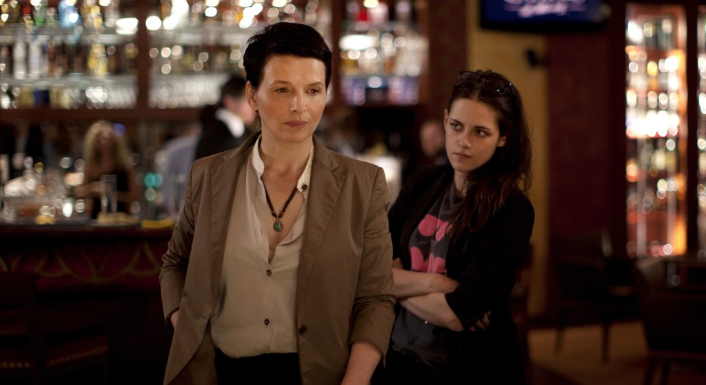 Who's helping whom? Binoche (left) and Stewart.c Carole Bethuel/CG Cinema/Sundance Selects