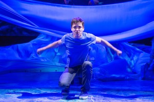 Doyle’s Jasper amid the signature blue waves.