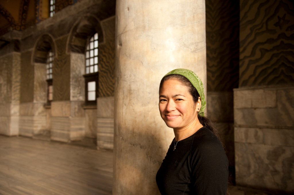 Left: Pouillon in front of her 36-year-old restaurant. Right: Seattle’s Maria Hines.