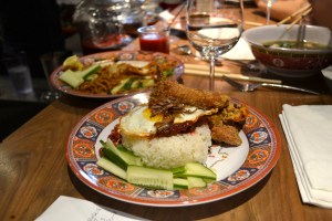 Lime leaf, “almost” burnt chilies, fish sauce, toasted coconut, palm sugar, sweet