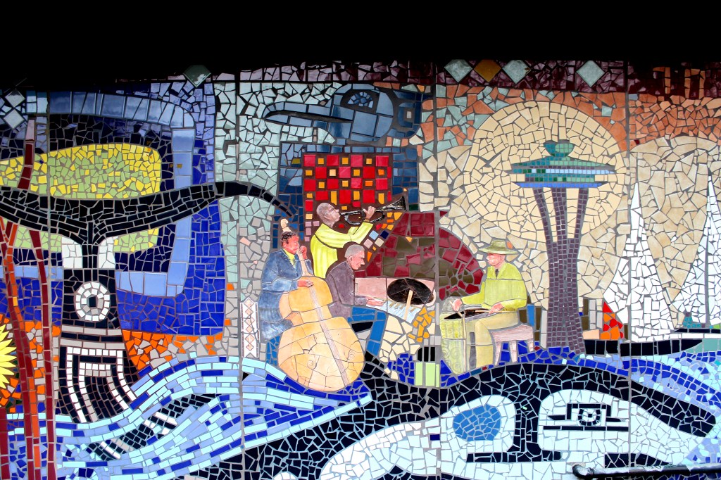 The 24th and Cherry jazz mosaic.