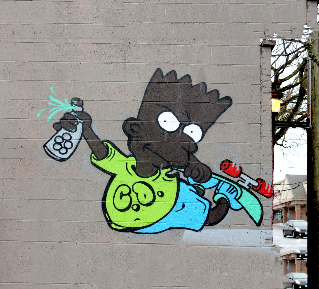 The Black Bart mural on 25th and Jackson is one of many public art pieces that dot the neighborhood.