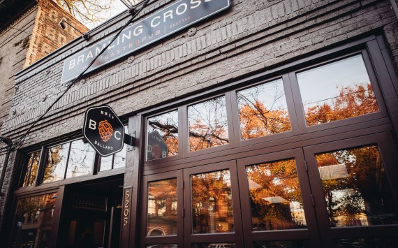 Ethan Stowell's new pub is surrounded by breweries and just down the street from a couple of his other interests, Chippy's and Staple & Fancy. Courtesy of Bramling Cross