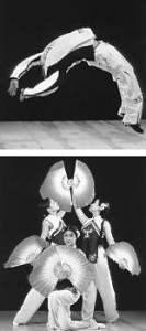 Dance this . . . performers HengDa, above, and Tap Squad.