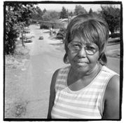 Velma Stewart is sick of walking through mud.