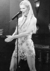 Dutiful daughter Gwyneth in an excruciating act of filial loyalty.