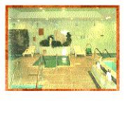 Bathing beauty: The tranquil waters of the hydrotherapy pool room.