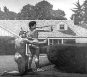 Peter Drake's oil paintings hit the bull's-eye.