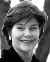 Laura Bush and the Joker: separated at birth?