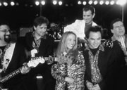 Isaak (third from right) and his sitcom "band."