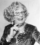 A gladiola in bloom: Dame Edna.