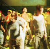 Feeling groovy at the Shark Club.