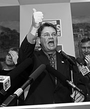 Greg Nickels led at the end of election night.