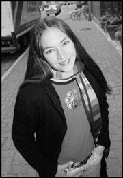 Pro rider Marni Yamada waits for the snow to fall.