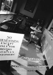 Government closure: The INS detention of Bulent Ertur has closed his restaurant.