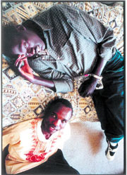 Bol Manyuat Arol (bottom) and Daniel Ariik Mawien.