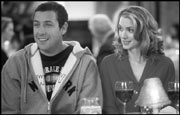 Sandler and Ryder pretend they're in love.