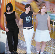Sleater-Kinney: (from left) Janet Weiss, Carrie Brownstein, and Corin Tucker.