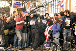 The showdown downtown.