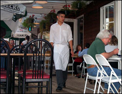 Cedars deck, inside and out.