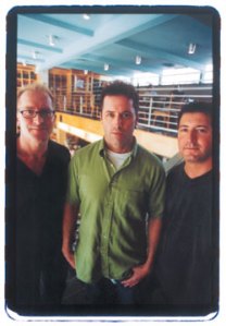 Mark (left) and Michael Klebeck, with partner Joel Radin at right.