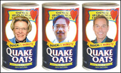 From left, City Council challengers Jean Godden, David Della, and Tom Rasmussen.