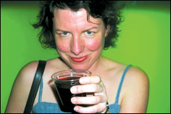 Party girl Albright: The Rat Pack will be along shortly.