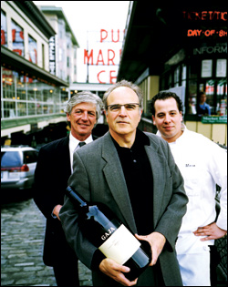 Randy Brown, Dale Abrams, and Maro Gjurasic of Il Bistro.