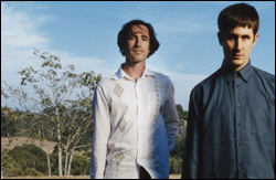 Peter Hughes, left, and John Darnielle.