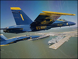 The Blue Angels: a tractor pull with wings.