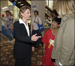 State Attorney General and gubernatorial hopeful Christine Gregoire.