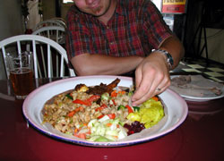 You cannot leave Saba hungry. It's just not possible.