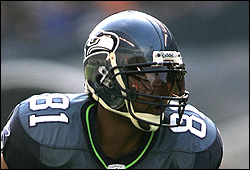 Koren Robinson's face mask: Can he see through that thing?