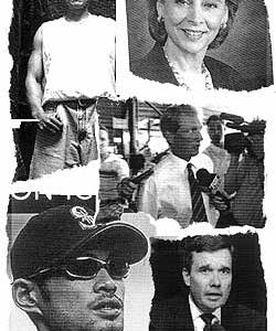 Clockwise from top left: Carl Mack, Christine Gregoire, Rick Neuheisel, Gil Kerlikowske, and Ichiro.