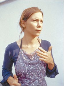 Lhasa De Sela, who may or may not be thumbing a ride here.