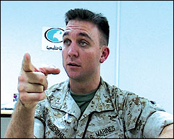 Josh Rushing, spinning Al-Jazeera in Control Room.